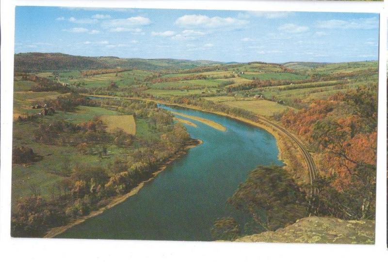PA Wyalusing Rocks Susquehanna River Lookout (4 Postcards)