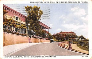 Century Club, Tivoli Hotel in Background Panama City Panama 1923 