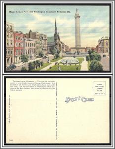 Maryland, Baltimore - Mount Vernon Place & Washington Monument - [MD-057]