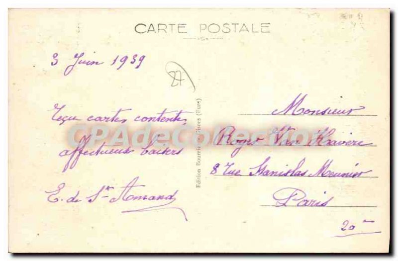 Old Postcard Gisors A Corner Ballasti?re