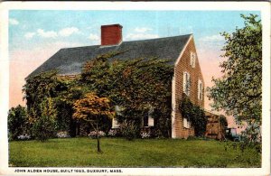 Postcard HOUSE SCENE Duxbury Massachusetts MA AN0075