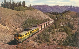 White Pass and Yukon Train #1 Near Kelly Lake, Alaska 1974 Postcard