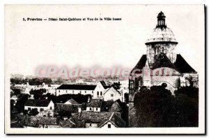 Old Postcard Provins Dome Saint Quiriace And View Of The Lower City