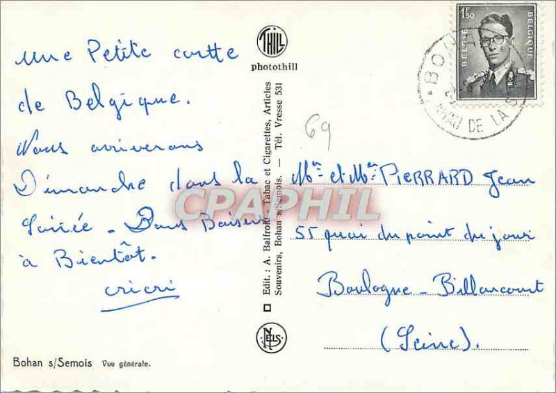 Postcard Modern Semois Bohan Vue Generale