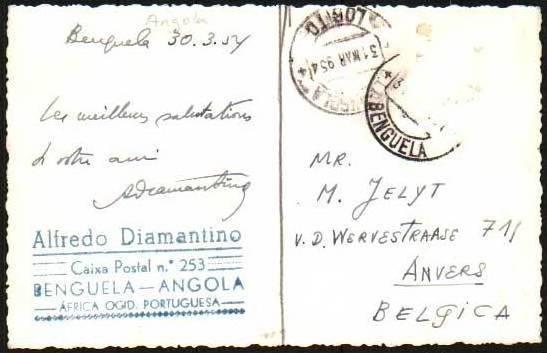 Angola - Benguela - Real Photo Postcard 1954