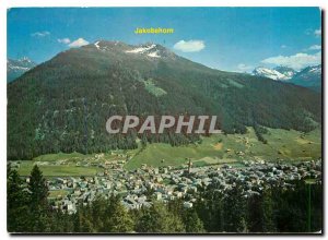 Modern Postcard Davos 1560m Blick auf Brämabüel Jakobshorn