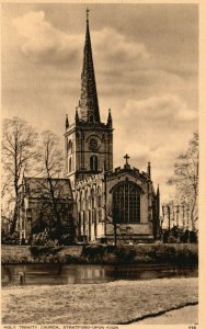 England, Holy Trinity Church, Stratford Upon Avon, Religious, RPPC Postcard