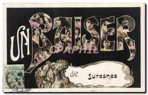 Old Postcard Suresnes Remembrance Women