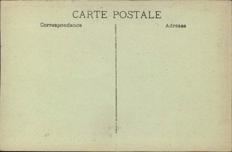 Disable Handicap Lesless Man Dog Drawn Cart Marseille France Postcard c1915