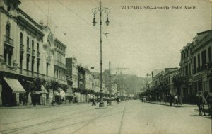 chile, VALPARAISO, Avenida Pedro Montt (1910s) Postcard