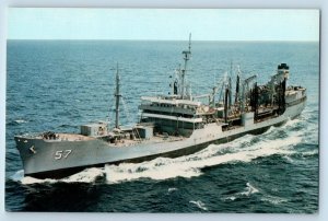 Maryland MD Postcard USNS Marias Cimarron Twin Screw World War II c1960 Vintage