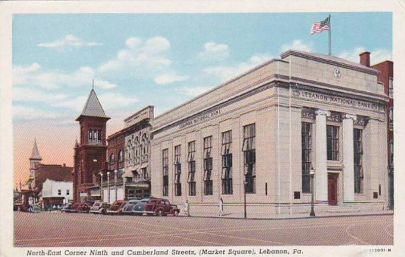 Pennsylvania Lebanon Northeast Corner Ninth &  Cumberland Streets Leba...