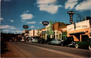 Postcard Main Street or Highway Route 66 in Flagstaff, Arizona