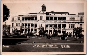 Australia St Vincents Hospital Sydney Vintage RPPC C059