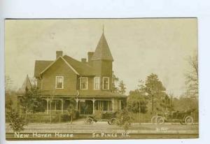 So Pines NC Street Cars Signed Eddy RPPC Postcard