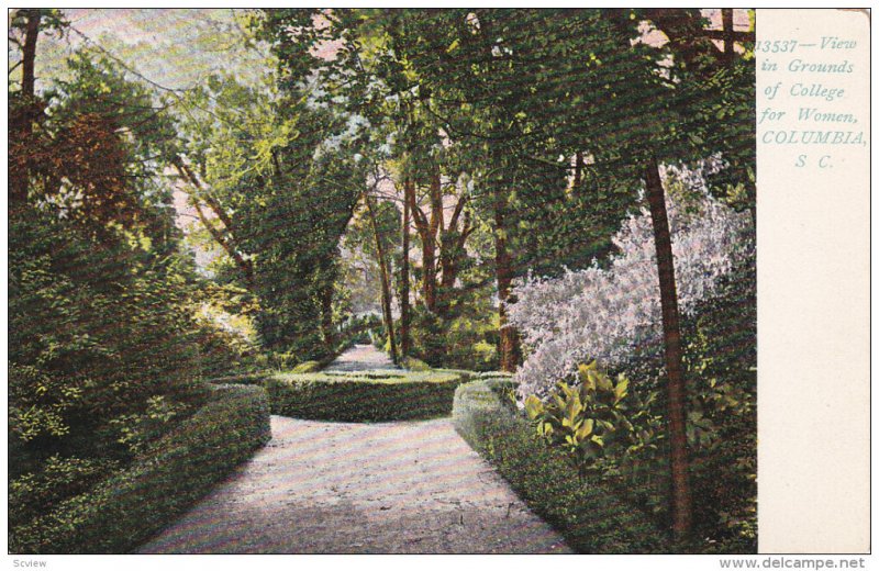 View In Grounds Of College For Women, COLUMBIA, South Carolina, 1900-1910s