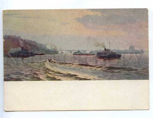 217123 RUSSIA SUZDALTCEV Volga river old postcard