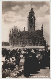 Netherlands Middelburg Marktdag Vintage RPPC C175