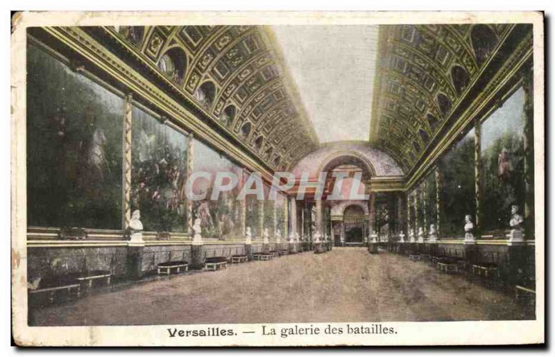 Old Postcard Versailles The Gallery of Battles