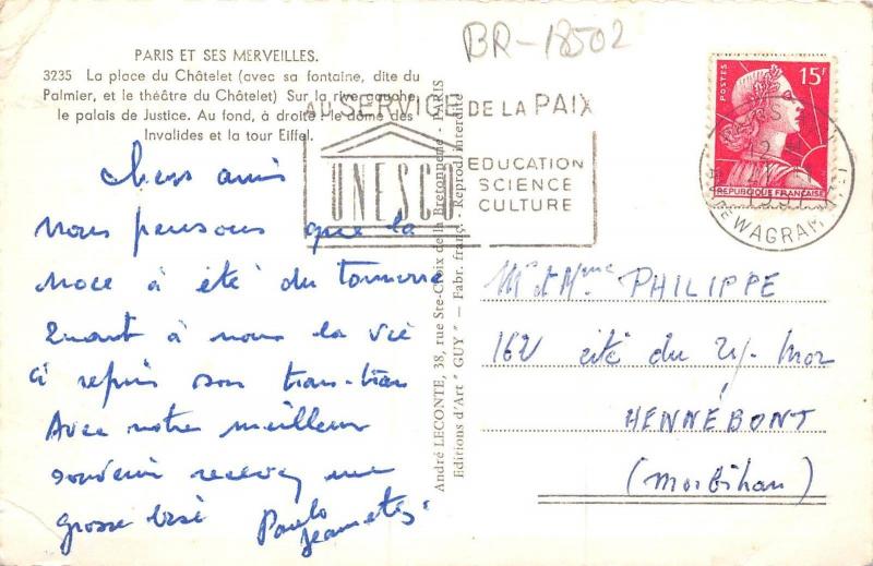 BR18502 Paris La place du Chatelet  france