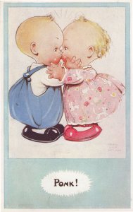 Mabel Lucie Attwell PONK Antique Rare Comic Children Postcard