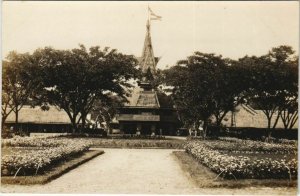 PC real photo postcard BATAVIA entrance INDONESIA (a18530)