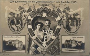 Rathenow Germany Royal Wedding Prince Ernst August of Hanover c1910 RPPC PC