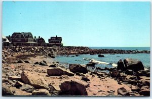Postcard - Picturesque Rocky Shoreline at Weekapaug, Rhode Island, USA