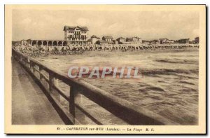 Old Postcard Sea Capbreton Landes Beach