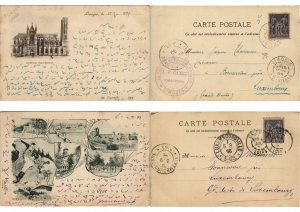 STEREOGRAPHY 1898-1899 FRANCE 22 Vintage Postcards (L4556)