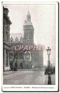 Old Postcard Paris Clock Courthouse