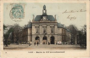 CPA B.J.C. TINTED PARIS Mairie du 20e arr. (49303) 