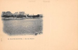 Egypt Haute Egypte Ile de Philce Philae Temple Vintage Postcard AA74993