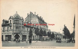 France, Reims, Place du Parvis et Entree de la Rue Libergier, G Graff No 17