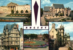 France, Anjou Angers Maine-Et-Loire Palais Du Justice Le Chateua, Postcard
