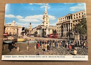 UNUSED PC - NATL. GALLERY & ST MARTIN IN THE FIELDS, TRAFALGAR SQ. LONDON, ENG.