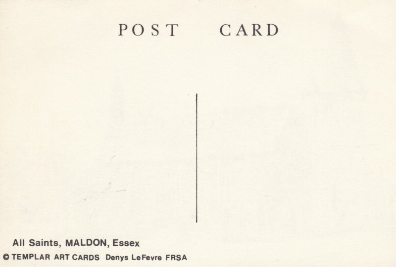 MALDON, ALL SAINTS CHURCH, Essex - Vintage POSTCARD (Drawing)