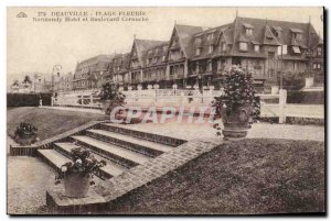 Deauville - Normandy Hotel and Boulevard Cornuche - Old Postcard