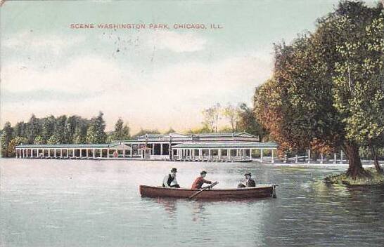 Illinois Chicago Scene Washington Park 1909