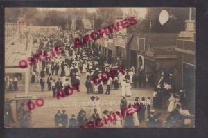 Menands NEW YORK RPPC 1908 AL-TRO PARK Amusement Park Carnival nr Albany Troy NY