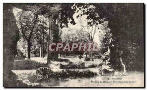 Old Postcard Poitiers Blossac View A Corner Taking the Grotto