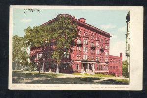PORT HURON MICHIGAN HARRINGTON HOTEL 1906 VINTAGE ADVERTISING POSTCARD
