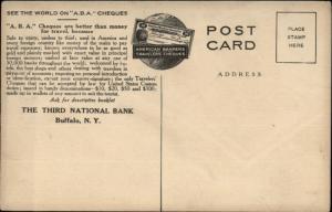 American Banker Travelers Cheques Third Nat'l Bank Buffalo NY c1915 Postcard
