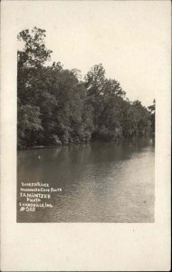 Evansville Indiana IN Barren River Mintzer Real Photo #503 Vintage Postcard