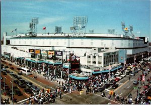 Tiger Stadium at Michigan & Trumbull Postcard Detroit Tigers CE18