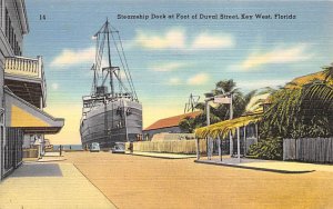 Steamship Dock at Foot of Duval Street Ship Key West FL 