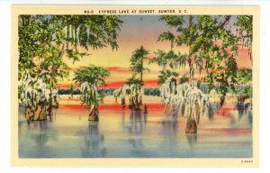 SC - Sumter. Cypress Lake at Sunset