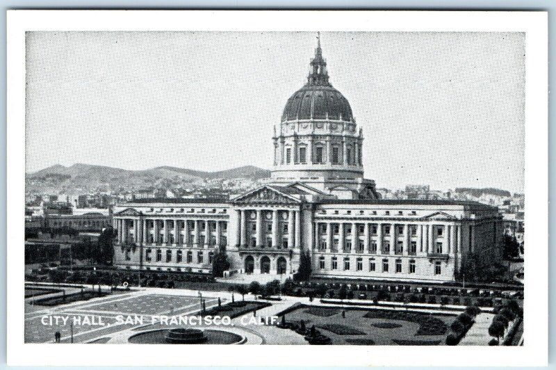 1938 San Francisco, CA City Hall Building JC Bardell Mini Postcard A77