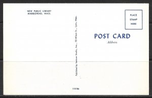 Massachusetts, Marblehead - New Public Library - [MA-682]