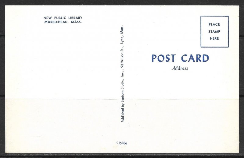 Massachusetts, Marblehead - New Public Library - [MA-682]